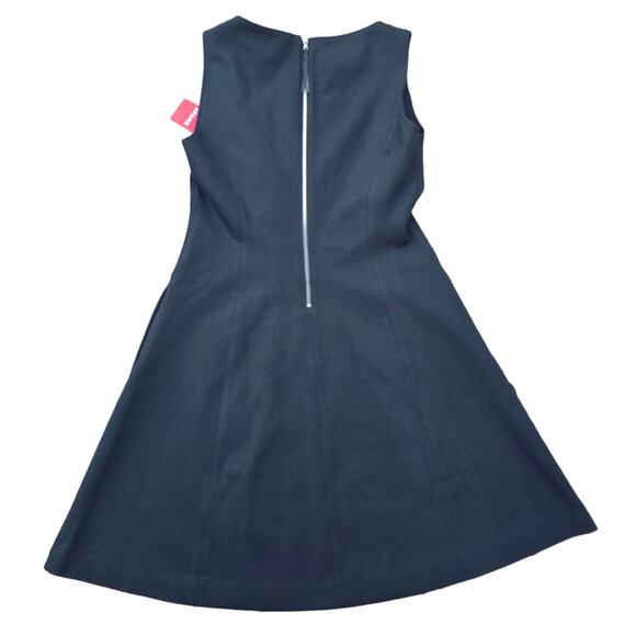 Spanx Dress Size M Black Ponte 4way Stretch Perfect Fit Flare Sleeveless Medium - Picture 8 of 9